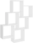 vidaXL W&uuml;rfelregal Wei&szlig; 78x15x93 cm Holzwerkstoff 807169