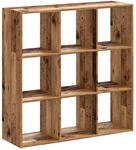 vidaXL B&uuml;cherregal Altholz-Optik 102x32x102 cm Holzwerkstoff