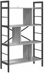 vidaXL B&uuml;cherregal Graues Sonoma 75 x 30 x 123,5 cm Holzwerkstoff 883967