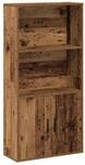 vidaXL B&uuml;cherregal Altholz-Optik 60x24x120 cm Holzwerkstoff 860425