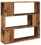 vidaXL B&uuml;cherregal/Raumteiler Altholz-Optik 100x24x94 cm 856742