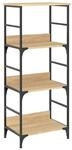 vidaXL B&uuml;cherregal Sonoma-Eiche 50x33x117,5 cm Holzwerkstoff 835270