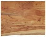 vidaXL Wandregal 40x30x2,5 cm Rechteckig Massivholz Akazie Baumkante 370234