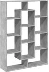 vidaXL B&uuml;cherregal Betongrau 102x29x143 cm Holzwerkstoff 3310301