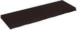 vidaXL Wandregal Dunkelbraun 120x40x2-6cm Massivholz Eiche Behandelt 363815