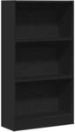 vidaXL B&uuml;cherregal Schwarz 60x24x109 cm Holzwerkstoff 857804