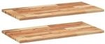 vidaXL Schweberegale 2 Stk 80x40x2 cm Massivholz Akazie &Ouml;lbehandelt 3279556