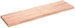 vidaXL Wandregal Hellbraun 180x50x2-6 cm Massivholz Eiche Behandelt 363721