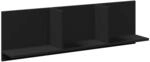 vidaXL Wandschrank 100x16,5x30 cm Schwarz Holzwerkstoff 854860
