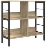 vidaXL B&uuml;cherregal Sonoma-Eiche 82 x 32 x 79 cm Holzwerkstoff 883995