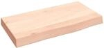 vidaXL Wandregal 40x20x4 cm Massivholz Eiche Unbehandelt 363504