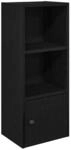 vidaXL B&uuml;cherregal Schwarz Eichen-Optik 31x24x77 cm Holzwerkstoff 860329