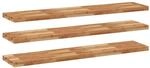 vidaXL Schweberegale 3 Stk 160x30x4 cm Massivholz Akazie &Ouml;lbehandelt 3279629