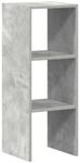vidaXL B&uuml;cherregal Stapelbar Betongrau 30x30x80 cm Holzwerkstoff 858809