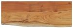 vidaXL Wandregal 50x20x2,5 cm Rechteckig Massivholz Akazie Baumkante 370223