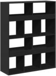 vidaXL B&uuml;cherregal Schwarz 100x33x125,5 cm Holzwerkstoff 3309358