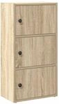 vidaXL B&uuml;cherregal Sonoma-Eiche 40x24x77 cm Holzwerkstoff 860366