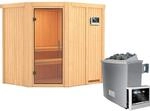 Karibu Sauna Swenna, Ofen, externe Steuerung Easy, Glast&uuml;r