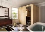 Finntherm Sauna Cenik Natur 194 cm x 144 cm Wandst&auml;rke 40 mm