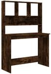 vidaXL Schreibtisch mit Regal R&auml;uchereiche 102x45x148 cm Holzwerkstoff 823005