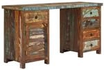 vidaXL Schreibtisch Altholz Massiv 140x50x77 cm 244846