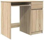 vidaXL Schreibtisch Sonoma-Eiche 86x49x76 cm Holzwerkstoff 861825