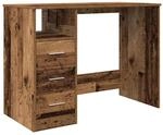 vidaXL Schreibtisch Altholz-Optik 102x76x50 cm Holzwerkstoff 855852