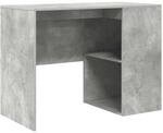 vidaXL Schreibtisch mit Regal Betongrau 102 x 50 x 75 cm Holzwerkstoff 869541