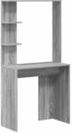 vidaXL Schreibtisch Grau Sonoma 78,5 x 37 x 154,5 cm Holzwerkstoff 869343