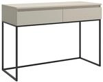 Selsey Bemmi Schminktisch mit Schubladen Greige mit Schwarzen Beinen