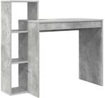 vidaXL Schreibtisch mit Regal Betongrau 100 x 40 x 90 cm Holzwerkstoff 869317