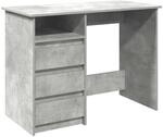 vidaXL Schreibtisch Betongrau 102x50x75 cm Holzwerkstoff 860466