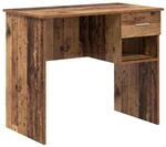 vidaXL Schreibtisch mit Regal Altholz 90 x 49,5 x 75 cm Holzwerkstoff 869272