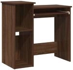 vidaXL Schreibtisch mit Regal Braun Eichen-Optik 84x40x78 cm 860451