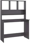 vidaXL Schreibtisch mit Regalen Hochglanz-Grau 110x45x157 cm 800395