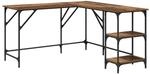 vidaXL Schreibtisch Altholz 139 x 139 x 75 cm Holzwerkstoff 882865