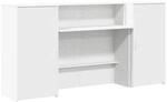 vidaXL Empfangstheke Wei&szlig; 200x50x103,5 cm Holzwerkstoff 3324214