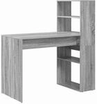 vidaXL Schreibtisch Grau Sonoma 113 x 54 x 120 cm Holzwerkstoff 869279