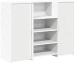 vidaXL Empfangstheke Wei&szlig; 135x50x103,5 cm Holzwerkstoff 3324187