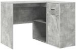 vidaXL Eckschreibtisch Beton Grau 102 x 50 x 75 cm Holzwerkstoff 3337276