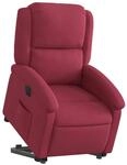 vidaXL Relaxsessel mit Aufstehhilfe Elektrisch Weinrot Samt 3204327