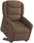 vidaXL Relaxsessel mit Aufstehhilfe Elektrisch Braun Stoff 3303218