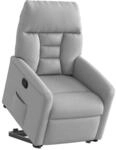 vidaXL Relaxsessel mit Aufstehhilfe Wolkengrau Stoff 3303041