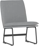 vidaXL Loungesessel Hellgrau 52x75x76 cm Stoff 351312