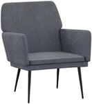 vidaXL Sessel Dunkelgrau 62x79x79 cm Samt