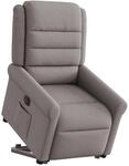 vidaXL Relaxsessel mit Aufstehhilfe Elektrisch Taupe Stoff 3303341