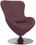 vidaXL Eiersessel Lila 63 x 73 x 90 cm Stoff 42002740