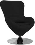 vidaXL Eiersessel Schwarz 63 x 73 x 90 cm Stoff 42002738