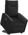 vidaXL Relaxsessel mit Aufstehhilfe Schwarz Stoff 3324054