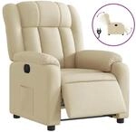 vidaXL Relaxsessel Elektrisch Creme Stoff 3205301